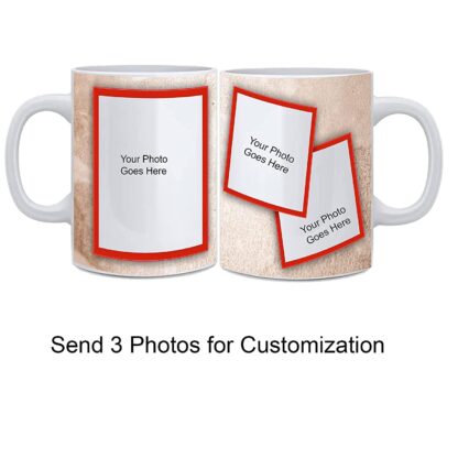 Designer White Ceramic Customized Coffee Mug (11Oz / 325ml) - Image 3