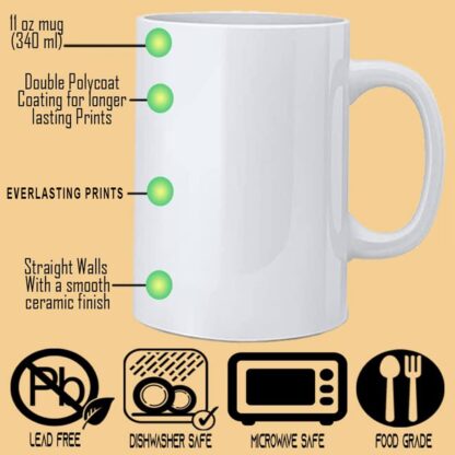 Personalized Photo on Coffee, Milk, Tea Mug for Gift (11Oz / 325ml) - Image 6
