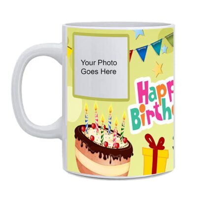 Customized Happy Birthday Printed Ceramic Coffee, Tea and Milk Mug (11Oz / 325ml) - Image 2
