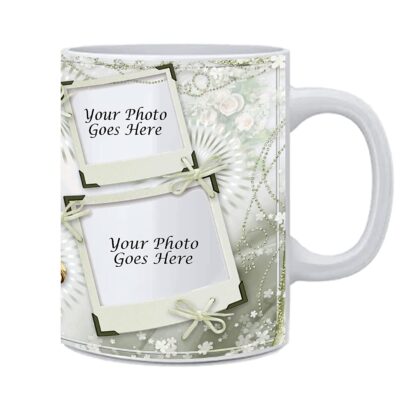 Personalized with Photo Text,Ceramic White Milk and Juice Mug (11Oz / 325ml)