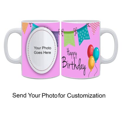 Customized Happy Birthday Printed Designer Ceramic Coffee Mug (11Oz / 325ml) - Image 3