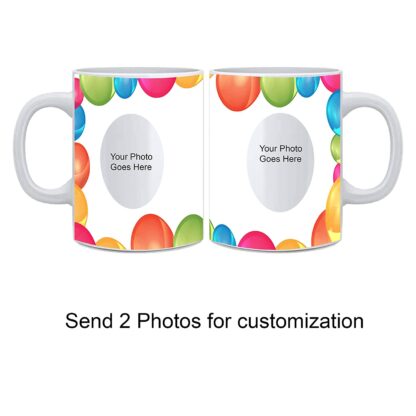 Personalized Tea Mug for Gift - White Ceramic Mug with Handle (11Oz / 325m) - Image 3