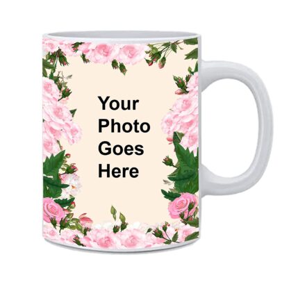 Printed Cups Ceramic White Beautiful Coffee, Tea Mug (11Oz / 325ml)