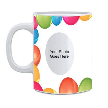 Personalized Tea Mug for Gift - White Ceramic Mug with Handle (11Oz / 325m) - Image 2