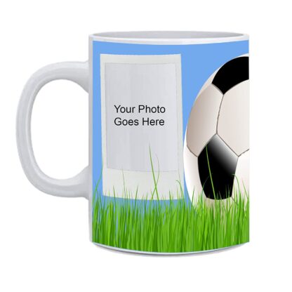 Personalized Your Photo or Text Printed On Mug, Football Printed Ceramic (11Oz / 325ml)