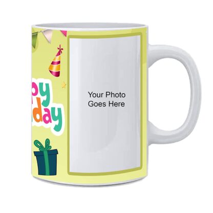 Customized Happy Birthday Printed Ceramic Coffee, Tea and Milk Mug (11Oz / 325ml)