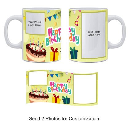 Customized Happy Birthday Printed Ceramic Coffee, Tea and Milk Mug (11Oz / 325ml) - Image 3