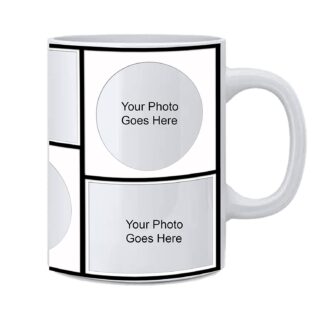 Personalized Photo on Coffee White Ceramic Coffee, Tea and Milk Mug (11Oz / 325ml)