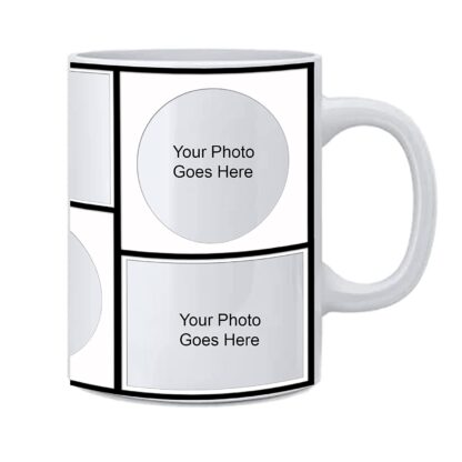 Personalized Photo on Coffee White Ceramic Coffee, Tea and Milk Mug (11Oz / 325ml)