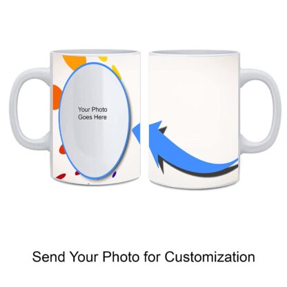 Ceramic White Designer Personalized Coffee, Milk, Tea and Juice Mug (11Oz / 325ml) - Image 3