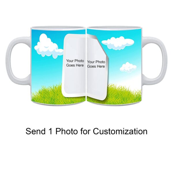 Customized Print Your Own Photo Or Text, White Printed Mug for Gift (11Oz / 325ml) - Image 3