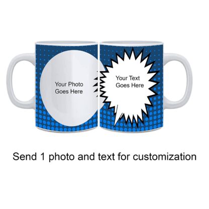Customized Designer White Ceramic Coffee, Tea and Milk Mug (11Oz / 325ml) - Image 3