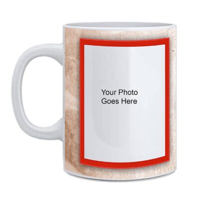 Designer White Ceramic Customized Coffee Mug (11Oz / 325ml) - Image 2
