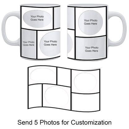 Personalized Photo on Coffee White Ceramic Coffee, Tea and Milk Mug (11Oz / 325ml) - Image 2