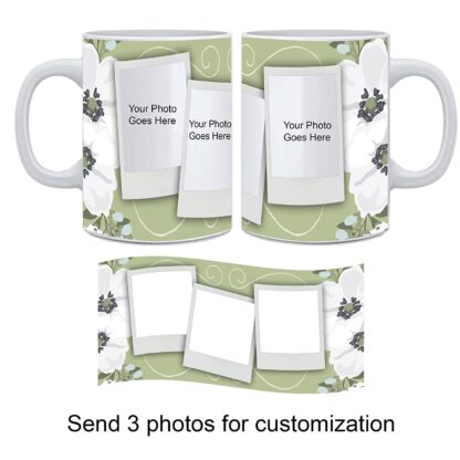 Designer White Ceramic Customized Coffee, Tea and Milk Mug (11Oz / 325ml) - Image 2