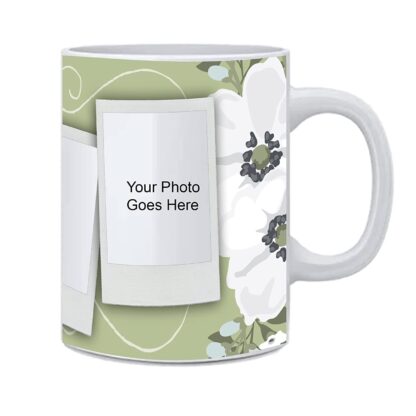 Designer White Ceramic Customized Coffee, Tea and Milk Mug (11Oz / 325ml)