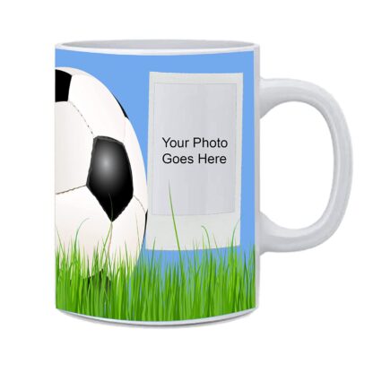 Personalized Your Photo or Text Printed On Mug, Football Printed Ceramic (11Oz / 325ml) - Image 2