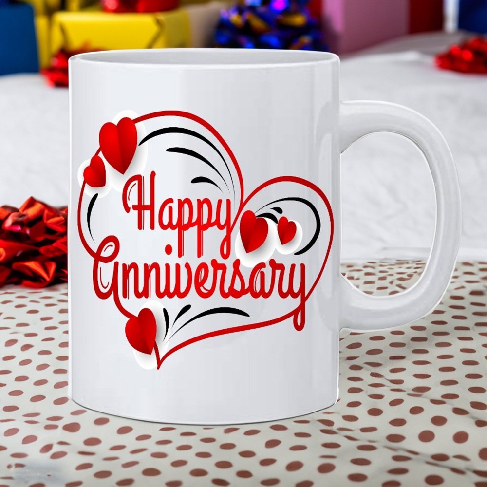 Anniversary Wish Printed Gift Mug (11Oz/325ml)