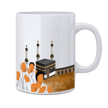 Al Kaaba Printed Ceramic Islamic White Coffee Tea Milk Mug Cup(11Oz/325ml)