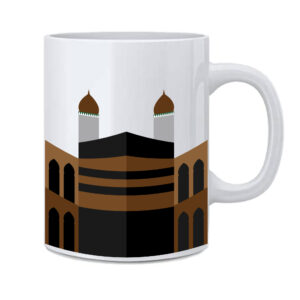 kaaba Mosque Printed Ceramic White Islamic Coffee Mug Tea Cup(11Oz/325ml)
