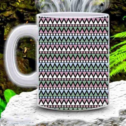 black printed skin coffee mug