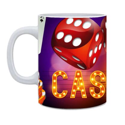Casino Printed Ceramic Coffee Mug Gift For Men, Women - 350 ml - Image 2