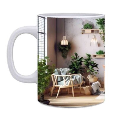 Ceramic Eco Friendly Home Decor Designed Printed Coffee Mug - 325ml - Image 3