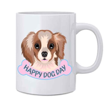 Happy Dog Day Printed Coffee Mug For Pet Lover - 350 ml - Image 2