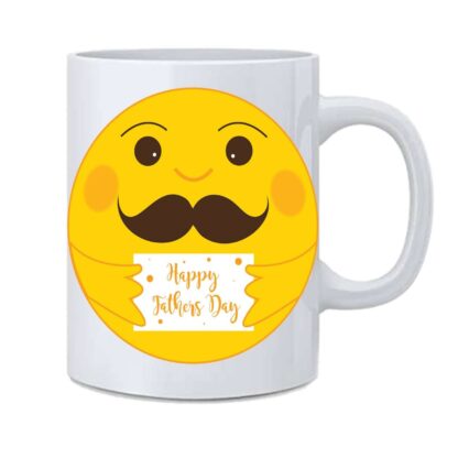 Beautiful Happy Father's Day Printed Ceramic White Tea Coffee Mug - 350 ml - Image 2