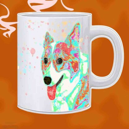 dog printed mug