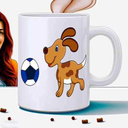 dog printed mug