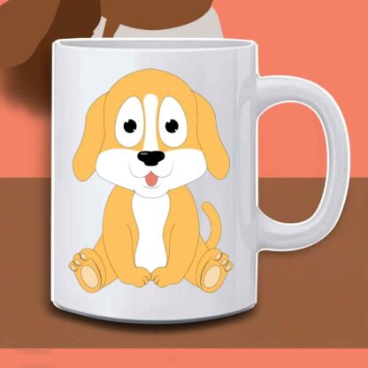 dog printed mug