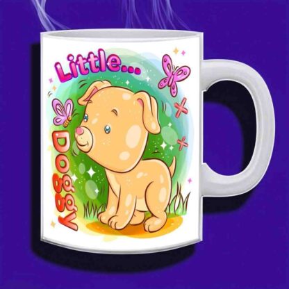 dog printed mug