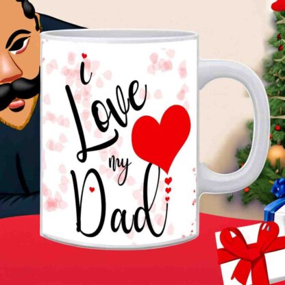 lovely dad printed mug
