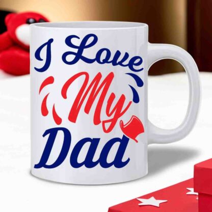 lovely dad text skin mug