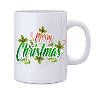 christmas print mug
