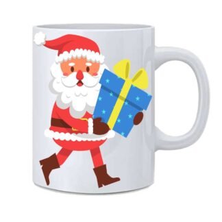 santa printed mug