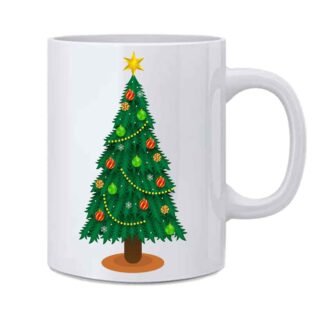santa tree mug