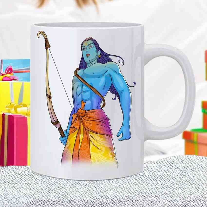 Bhagwan Shree Ram Printed Coffee Mug, Ceramic Tea Cup Gift For Ram Navami - 350 ml - Image 2